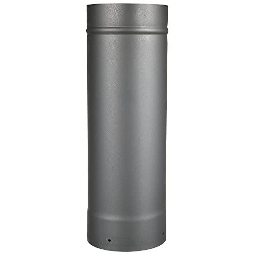 AllFuel HST 8 x 48 Black Single Wall Stove Pipe