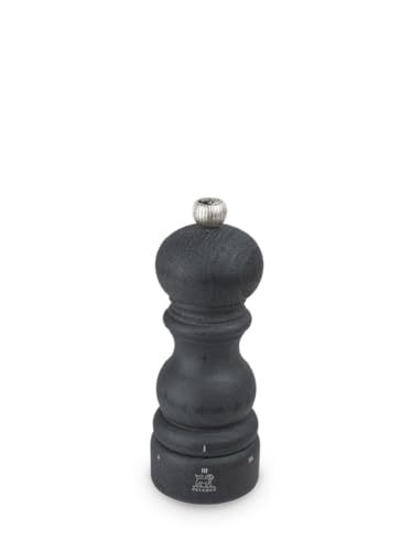 Peugeot Paris u’select Manual Pepper Mill -Adjustable Grinder- Beechwood, 6 in/15cm, Graphite