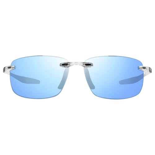 Image of Revo Sunglasses Crawler: Polarized Lens with Performance Rectangle Wrap Frame