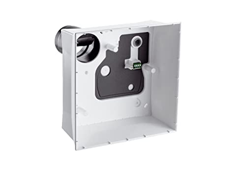 Maico 0084.0352 Boîtier en saillie pour salle de bain, cuisine, pièce sans fenêtre, WC etc, avec embout en plastique et clapet anti-retour Cover