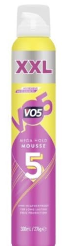 VO5 Mega Hold Mousse XXL 300ml Extra Volume & Long-Lasting Hold