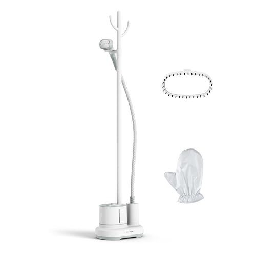 Rowenta Cepillo de vapor Origin Home   Steamer de pie de 2000 W, modo Eco, incluye colgador de ropa, listo en 45 s, salida de vapor continua de hasta 42 g/min, potente vapor desinfectante, IS3274