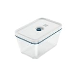 ZWILLING Fresh & Save Vakuumbox, Gr&ouml;&szlig;e L, Glas, mit Vakuum-Deckel, Blau-La Mer