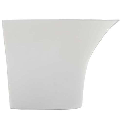 Lavabo de pared Mangloder de 47x45x37 cm ideal para optimizar baños de invitados 4