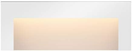 Hinkley Landscape Lighting Taper 1557SW Wide Horizontal 12v Deck Sconce, Low-Voltage, Mounts Flush to Surface, Integrated LED, Satin White