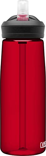 CamelBak Eddy+ Garrafa de água com renovação Tritan – topo com canudo, 740 ml, Cardinal