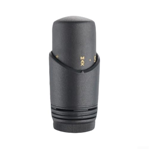 Testa di controllo del termostato DN20, testa termostato DN20, valvola filettata DN20, controllo della temperatura con protezione antigelo per sistemi di riscaldamento (nero)