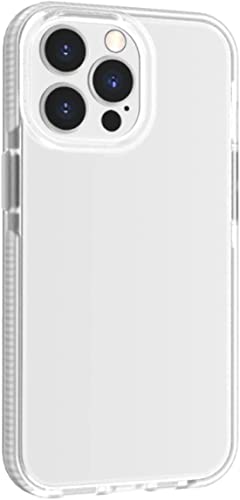 Coque iPhone 13 Pro anti-jaune transparente mince avec contour blanc de protection antichocs