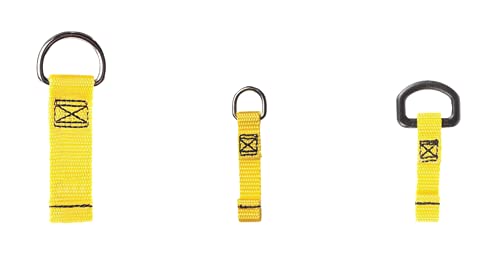 3M DBI-SALA Fall Protection For Tools, 1500010,Flexible High Strength Nylon Micro D-Ring Adheres To Most Surfaces with 3M Adhesive Tape, 10 Pack - DR-MICRO-10PK , Black