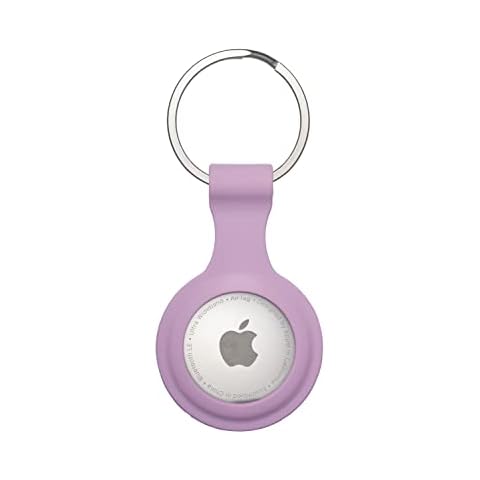 AirTag Keyring Silicone Case with Hook for Apple Air Tag GPS Tracker Bluetooth. Safety; Keys, Bags, Luggage, Bikes, Dog Cat Collar . Anti- Lost Anti-Scratch Shock Resistant Cover