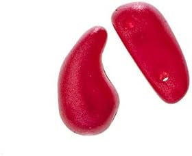 Czech Bead ZoliDuo Left, 120pcs (3x40pcs), 2 Hole Alabaster/Pastel Strawberry