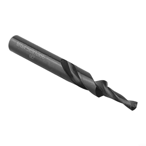 Broca escalonada en espiral HSS de 90180 grados diseñada para perforación de metal y avellanado, incluye funciones de escariado y biselado (M4 x 90 grados)