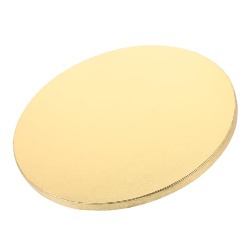 TEMPNAP 丸型ケーキドラム ボード 金色 厚さ 頑丈で滑らかなエッジ ケーキ装飾 展示用 ウェディング 誕生日 ベーカリー対応