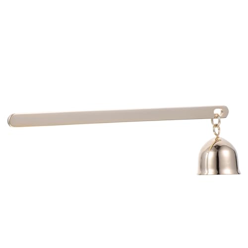 VICASKY 1pezzi Spegnicandele in Acciaio Inox Manico Lungo Accessorio per Candele Vintage Forma di Campana Utile per Spegnere Candele da Cena Affusolate