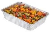 Pack of 10, 2 Litre Rectangular Aluminum Container Pans with Lids ~ Foil Trays with Lids ~ Good for Baking, Cooking, Storing and Freezing ~ 18.cm x 24.5cm (7 inch x 9.6 inch)