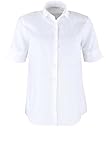 Linie: Eterna - Modern Fit eterna Modern Fit Bluse Kurzarm Hemdkragen weiß Größe 44