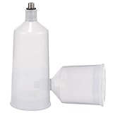 Veemoon 2 Stück Nano Gesichtssprühflaschen Transparent aus Robustem Kunststoff Wasserspendend Nachfüllbar für Reisen und Büro Wiederverwendbar