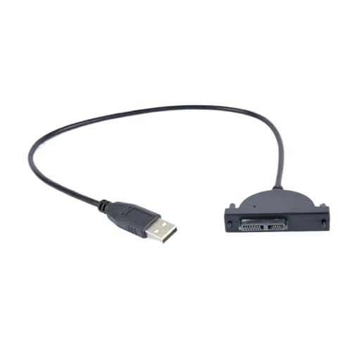 Cable adaptador USB 2.0 a Mini SATA 7+6 13 pines miniatura 2