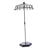 Cintre pour collier : choisissez facilement vos bijoux grâce à la fonction rotative en métal. ajoutez de l'élégance à votre décoration d'intérieur avec un style minimaliste.