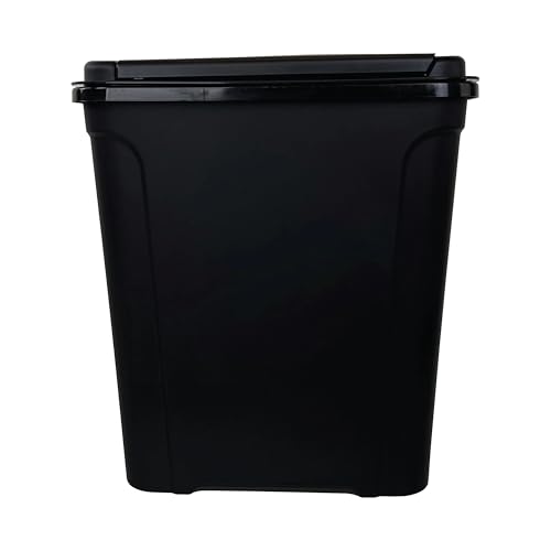 Caneca de basura para cocina 7.6 galones con tapa negra miniatura 6