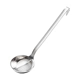 LOORGVEL Cucchiaio Separatore Di Grassi in Acciaio Inossidabile Filtro Per Zuppe e Sughi, Utensile Da Cucina Per Rimuovere Grassi e Scaglie, Adatto Per Pentole e Fritture