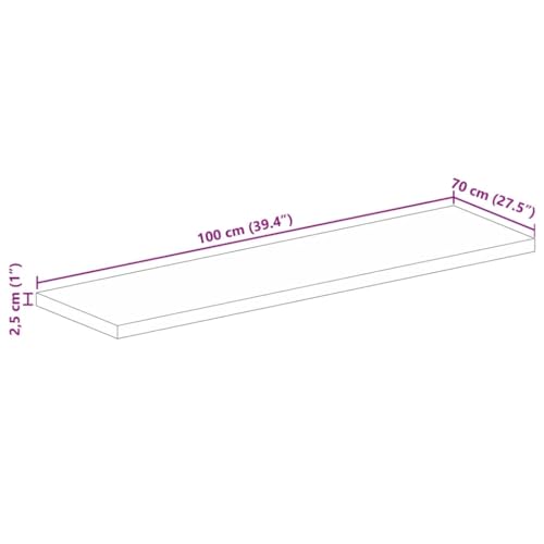 Tableros de mesa rectangulares 100x70 madera maciza mango para bricolaje 4