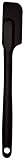 Mastrad Silicone Slim Spatula - Non-Stick Rubber Spatula - Soft Grip And Slender Design Great For Jars, Blenders, Small Containers and More (Black)