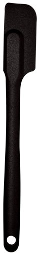 Mastrad Silicone Slim Spatula - Non-Stick Rubber Spatula - Soft Grip And Slender Design Great For Jars, Blenders, Small Containers And More (Black) #TOP3