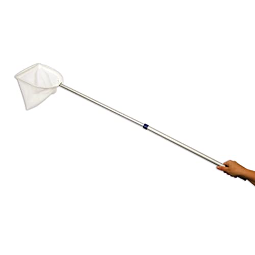 Tickit Telescopic Pond Net - Extendable Handle 20" To 40" - Strong, Lightweight Aluminum With Fine, Knotless Mesh - Kids Fishing Net For Backyard Ponds, Camping And Beach #TOP3