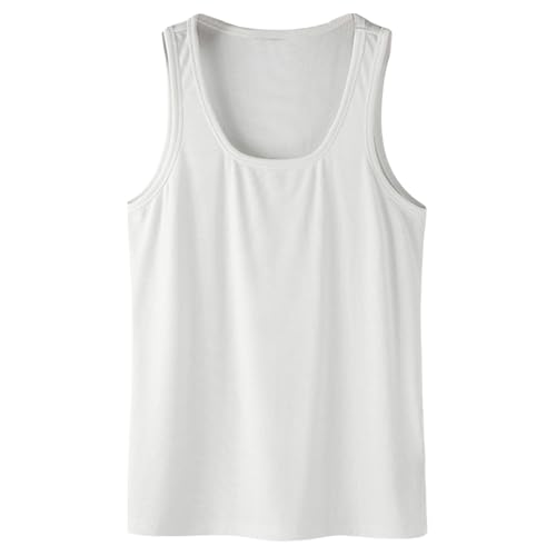 Camiseta de tirantes para hombre de canalé entallada que evita rozaduras en el gimnasio
