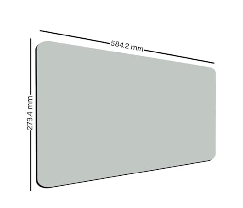 Image of ON TREND Premium Extended Mouse Pad, Large Premium Desk Mat Anti Skid Rubber Base for Desktop Laptop PC Office Gaming (Size- 23 X 11 x 0.12 Inch) (Grayish Green)