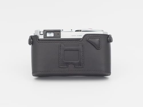 Funda de Cuero Marrón Oscuro para Cámara Canon P o Canon 7 miniatura 2