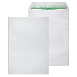 Basildon Bond C4 A4 Envelopes Premium 120gsm Recycled White Peel & Seal 50 Pack