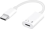 USB C to Lightning Audio Adapter, Azddur USB C Male to Female Lightning Headphone Audio Dongle Compatible with iPhone 17/16/15 Series, iPad Pro, iPad Air 6/5, MacBook, Galaxy S26/S25(Only for Audio)