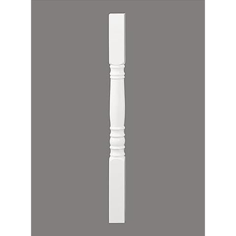 White 4"x4"x38" Vinyl Colonial Newel Cover