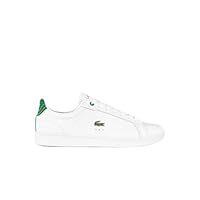 Lacoste Men's Carnaby Pro 223 1 AU SM Sneaker, White/Green, 12 US
