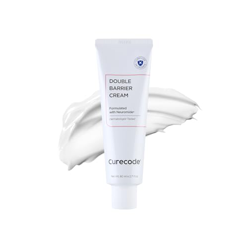 CURECODE Double Barrier Cream 80ml (2.71 Fl Oz) Korean Skin-Biome Science with Neuromide, Encourages Ceramide, Soothes Sensitive & Dry Skin, Strengthen and Repair Skin Barrier EWG verified
