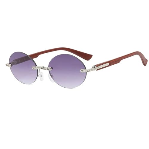 Lunettes de soleil pour les voyages et l'extérieur style rétro sans monture