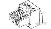 1-284509-5, Terminal Block Plug Stacking with Interlock 3.81mm Pitch (5 Items)
