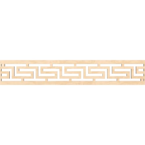 46 5/8"W x 8"H x 3/8"T Tulum Fretwork Moulding, Birch