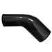 BOOST Products Silicone Reducer Elbow 45 Degrees, 4" - 3-1/2" ID, Black