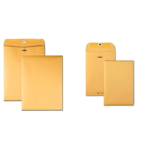 Quality Park clasps & gummed envelopes in kraft, 100/box