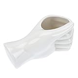 Vase en céramique en forme de main - surface lisse sans bavures, il ne vous fera pas mal aux mains.
