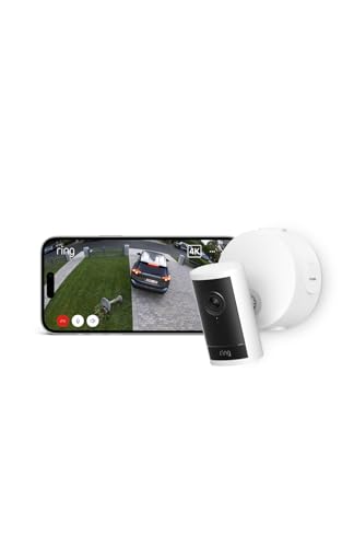 Ring Outdoor Camera Pro (Power Over Ethernet, newest gen) | Security Camera | Retinal 4K, up to 10X Enhanced Zoom | Radar Detection | Privacy Settings | 30-day free trial of Ring Subscription Plan