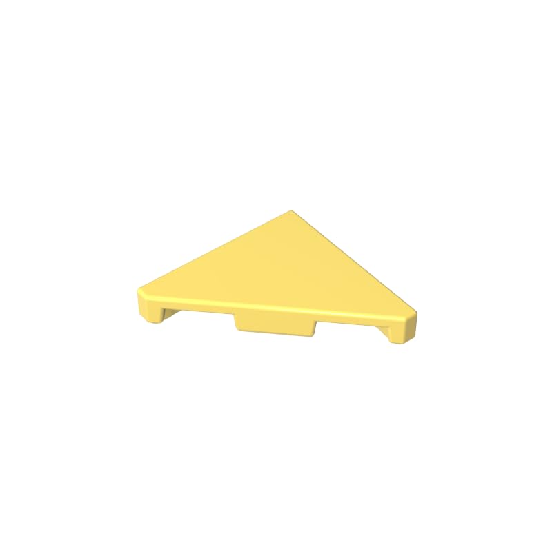 Ornaments 2X2 Triangle Light Panel 50PCS Compatible with Lego 35787 GDS-90492 Classic Bulk Toy MOC Color:Bright Light Yellow