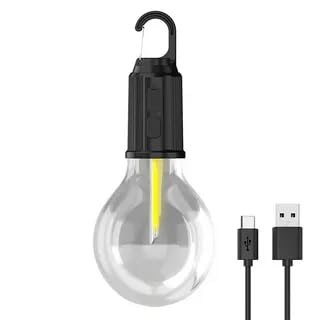 Lâmpada De Emergência Com LED Portátil Recarregável Lanterna - B2T