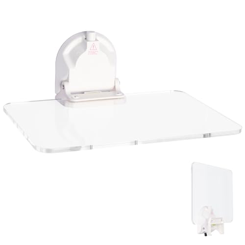 XAQEGUW No-Drill Wall Mount Folding Table 15.75" x 11.02