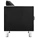vidaXL Sofá de 2 Plazas Cuero Sintético Negro Gris Oscuro Asiento Sillón...