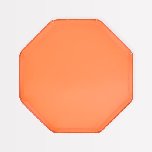 Meri Meri Paper Party Plates, Pack of 8 Octagonal, Disposable Plates in a Range of Fun, Bright Colors and 2 Sizes (Side & Dinner), Versatile for All Your Events