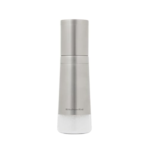 KitchenAid Stainless Steel Filled Salt Grinder, 8 Inch